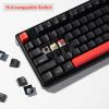 Keychron C3 Pro QMK/VIA Custom Mechanical Keyboard, 8000 Polling Rate Hot Swappable Programmable 87 Keys Compact TKL Layout Gasket Mount, RGB Backlight Wired Gaming Keyboard with Super Red Switches(Red Switches)