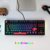 Keychron C3 Pro QMK/VIA Custom Mechanical Keyboard, 8000 Polling Rate Hot Swappable Programmable 87 Keys Compact TKL Layout Gasket Mount, RGB Backlight Wired Gaming Keyboard with Super Red Switches(Red Switches)