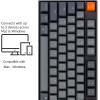 Keychron K10 Wireless Mechanical Gaming Keyboard, Hot-Swappable 104 Keys Full Size Gateron G Pro Brown Switch, White LED Backlight USB-C Wired Bluetooth Professional Office Keyboard for Mac/Windows(Brown Switch)