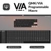 Keychron K12 Pro QMK/VIA Wireless Mechanical Keyboard Barebone Version Custom Programmable Macro Hot-Swappable 60% Compact Layout RGB Backlit Compatible with Mac, Windows Linux(RGB Backlight)