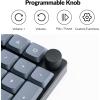 Keychron K17 Pro Low-Profile QMK/VIA Custom Wireless Mechanical Keyboard with Numpad Programmable Knob Bluetooth/Wired RGB Backlight Compatible with Mac Windows Linux(Low-Profile Gateron Brown Switch)