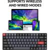 Keychron K3 Pro Wireless Custom Mechanical Keyboard, 75% Layout QMK/VIA Programmable Bluetooth/Wired RGB Ultra-Slim with Hot-swappable Gateron Low-Profile Red Compatible with Mac Windows Linux(Hot-swap Low Profile Gateron Red Switch)