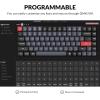 Keychron K3 Pro Wireless Custom Mechanical Keyboard, 75% Layout QMK/VIA Programmable Bluetooth/Wired RGB Ultra-Slim with Hot-swappable Gateron Low-Profile Red Compatible with Mac Windows Linux(Hot-swap Low Profile Gateron Red Switch)