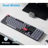 Keychron K5 Pro Wireless Custom Mechanical Keyboard, 100% Full Size Layout Hot Swappable Programmable, Ultra-Slim RGB Backlit Low Profile Gateron Brown Switch Bluetooth/Wired for Mac Windows Linux(Brown Switch)