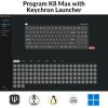 Keychron K8 Max TKL Wireless Mechanical Keyboard, QMK 2.4 GHz/Bluetooth 5.1/Wired with Aluminum Frame, RGB Backlit Hot-Swappable Programmable Keychron Super Brown Switch for Mac Windows Linux