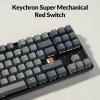 Keychron K8 Tenkeyless Wireless Mechanical Keyboard for Mac, White Backlight, Bluetooth, Multitasking, Type-C Wired Gaming Keyboard for Windows with Brown Switch(Keychron Super Red Switch)