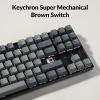 Keychron K8 Tenkeyless Wireless Mechanical Keyboard for Mac, White Backlight, Bluetooth, Multitasking, Type-C Wired Gaming Keyboard for Windows with Brown Switch(Keychron Super Brown Switch)