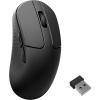 Keychron M3 Mini Wireless Optical Mouse, Bluetooth 5.1/2.4 GHz/Wired Gaming Mouse, Programmable PixArt 3395 Sensor with up to 26,000 DPI/ 650 IPS, Lightweight Ergonomic for Windows Mac Linux – Black(Black)
