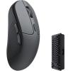 Keychron M3 Wireless Gaming Optical Mouse, Tri-Mode 2.4 GHz/Bluetooth 5.1/Wired, PixArt PAW 3395 Sensor, 4000Hz Polling Rate, 79g Lightweight Programmable Macro Button for Windows PC/Mac – Black(Black)