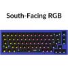 Keychron Q2 Custom Mechanical Keyboard Full Aluminum Wired Barebone Version, QMK/VIA Programmable Macro, Compatible with Mac Windows Linux, Hot-Swappable 65% Layout, Double-Gasket DIY Kit – Blue(Blue)