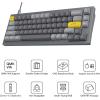 Keychron Q2 Wired Custom Mechanical Keyboard, QMK/VIA Programmable Macro, Full Aluminum, Hot-Swappable Gateron G Pro Brown Switch, 65% Layout Double Gasket Compatible with Mac and Windows – Grey