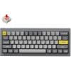 Keychron Q4 Wired Custom Mechanical Keyboard, 60% Layout QMK/VIA Programmable Macro with Hot-swappable Gateron G Pro Brown Switch Double Gasket Compatible with Mac Windows Linux (Gray)(Grey keycap)