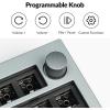 Keychron Q5 Pro Custom Wireless QMK/VIA Mechanical Keyboard Barebone, 96% Layout with Programmable Knob Double-Gasket Design, Hot-Swappable RGB Backlit Compatible with Mac Windows Linux – Gray(Gray)