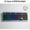 Keychron Q5 Pro Custom Wireless QMK/VIA Mechanical Keyboard Barebone, 96% Layout with Programmable Knob Double-Gasket Design, Hot-Swappable RGB Backlit Compatible with Mac Windows Linux – Gray(Gray)