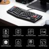 Keychron Q8 Wired Custom Mechanical Keyboard, 65% Alice Layout QMK/VIA Programmable with Hot-swappable Gateron G Pro Blue Switch Double Gasket Compatible with Mac Windows Linux (Black)(Blue Switch)