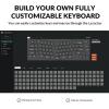 Keychron Q8 Wired Custom Mechanical Keyboard, 65% Alice Layout QMK/VIA Programmable with Hot-swappable Gateron G Pro Blue Switch Double Gasket Compatible with Mac Windows Linux (Black)(Blue Switch)