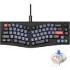 Keychron Q8 Wired Custom Mechanical Keyboard Knob Version, 65% Alice Layout QMK/VIA Programmable with Hot-swappable Gateron G Pro Brown Switch Double Gasket Compatible with Mac Windows Linux (Black)(Black Knob Version)