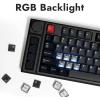 LEMOKEY L3 TKL Layout Wireless QMK/Launcher Full-Metal Hot-Swappable RGB Backlight Custom Mechanical Keyboard for Windows/Linux, Gateron Banana Switch, Fully Assembled Knob – Black