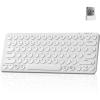 Keychron B3 Pro 75% Ultra-Slim Wireless Mechanical Keyboard, 2.4GHz, Bluetooth 5.2 / Wired USB Connection, Portable Silent White Bluetooth Keyboard for Mac Windows Linux Tablet Phone(White)