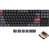 Keychron K1 Pro RGB Ultra-Slim QMK/VIA Custom Bluetooth Wireless/USB Wired Mechanical Keyboard with Low-Profile Gateron Brown Switch, PBT Keycaps TKL Layout Computer Keyboard for Mac Windows Linux(Brown)