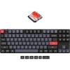 Keychron K1 Pro TKL Layout Ultra-Slim QMK/VIA Custom Bluetooth Wireless/USB Wired Mechanical Keyboard with Hot-Swappable Low-Profile Gateron Brown Switch, RGB Backlit PBT Keycaps for Mac Windows Linux(Hot-swappable Red Switch)