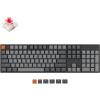 Keychron K10 Full Size 104 Keys Bluetooth Wireless Mechanical Gaming Keyboard for Mac Windows with Keychron Super Brown Switch, Multitasking/White LED Backlight/USB C Wired Computer Keyboard(Keychron Super Red Switch)