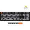 Keychron K10 Max Wireless Custom Mechanical Keyboard, 100% Layout QMK 2.4 GHz Bluetooth White Backlit with Hot-swappable Keychron Super Brown Switch Compatible with Mac Windows Linux(Hot-swap Keychron Super Banana Switch)