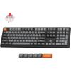 Keychron K10 Max Wireless Custom Mechanical Keyboard, 100% Layout QMK 2.4 GHz Bluetooth Wired White Backlit PBT Keycaps 108 Keys Compatible with Mac Windows Linux(White Backlight Keychron Super Red Switch)