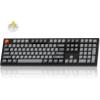 Keychron K10 Max Wireless Custom Mechanical Keyboard, QMK 2.4 GHz Bluetooth Full-Size with Hot-swappable Keychron Super Red Switch Compatible with Mac Windows Linux (RGB Backlit)(Hot-swap Keychron Super Banana Switch)