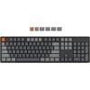 Keychron K10 RGB Full Size Layout Hot-Swappable Mechanical Keyboard for Mac Windows, Multitasking 104-Key Bluetooth Wireless/USB Wired Gaming Keyboard with Keychron Super Brown Switch Aluminum Frame(Hot-swap Keychron K Pro Red Switch)