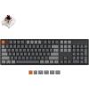 Keychron K10 RGB Full Size Layout Hot-Swappable Mechanical Keyboard for Mac Windows, Multitasking 104-Key Bluetooth Wireless/USB Wired Gaming Keyboard with Keychron Super Brown Switch Aluminum Frame(Hot-swap Keychron Super Brown Switch)
