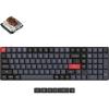 Keychron K17 Pro QMK/VIA Low-Profile Custom Wireless Mechanical Keyboard 96% Layout Programmable Knob Bluetooth/Wired White Backlight Compatible with Mac Windows Linux(Low-Profile Gateron Brown Switch)