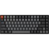 Keychron K2 75% Layout Bluetooth Wireless Mechanical Keyboard K Pro Brown Switch/White LED Backlit/USB C/Anti Ghosting/N-Key Rollover, 84 Keys Gaming Keyboard for Mac Windows-Version 2(Keychron Silent K Pro Red Switch)