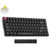 Keychron K2 75% Layout Bluetooth Wireless Mechanical Keyboard K Pro Brown Switch/White LED Backlit/USB C/Anti Ghosting/N-Key Rollover, 84 Keys Gaming Keyboard for Mac Windows-Version 2(Keychron Super Banana Switch)
