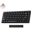 Keychron K2 75% Layout RGB Bluetooth Wireless Mechanical Keyboard with Gateron G Pro Brown Switch/Anti Ghosting/N-Key Rollover, Compact 84 Keys USB Wired Gaming Keyboard for Mac Windows-Version 2(Keychron Super Red Switch)