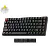 Keychron K2 75% Layout RGB Bluetooth Wireless Mechanical Keyboard with Gateron G Pro Brown Switch/Anti Ghosting/N-Key Rollover, Compact 84 Keys USB Wired Gaming Keyboard for Mac Windows-Version 2(Keychron Super Banana Switch)