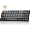 Keychron K2 Max QMK/VIA 2.4 GHz & Bluetooth Wireless Custom Mechanical Keyboard for Mac/Windows/Linux, 75% Layout Keyboard White Backlight Banana Switch – Black(Keychron Super Banana Switch)