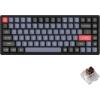 Keychron K2 Pro Wireless & Wired RGB Custom Mechanical Keyboard with Hot-swappable K Pro Red Switch, QMK/VIA Programmable Macro, 75% Layout Aluminum Frame Keyboard for Mac Windows Linux(K Pro Brown Switch)