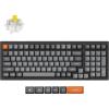 Keychron K4 Max Wireless/Wired Mechanical Keyboard, 96% Layout QMK 2.4 GHz Bluetooth Connection, Non-Shine Through PBT Keycaps White Backlit Compatible with Mac Windows Linux(Keychron Super Banana Switch)