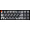 Keychron K4 Wireless Bluetooth/USB Wired Gaming Mechanical Keyboard, Compact 100 Keys RGB LED Backlit Gateron Brown Switch N-Key Rollover, Aluminum Frame for Mac Windows, Version 2(Hot-swappable Red Switch)