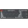 Keychron K4 Wireless Bluetooth/USB Wired Gaming Mechanical Keyboard, Compact 100 Keys RGB LED Backlit Gateron Brown Switch N-Key Rollover, Aluminum Frame for Mac Windows, Version 2(Gateron Red Switch)
