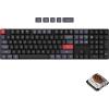 Keychron K5 Pro QMK/VIA Ultra-Slim Wireless Bluetooth/Wired USB Custom Mechanical Keyboard, 108-Key Programmable Macro RGB Backlight PBT Keycaps Low-Profile Gateron Brown Switch for Mac Windows Linux(Brown)