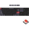 Keychron K5 Pro QMK/VIA Ultra-Slim Wireless Bluetooth/Wired USB Custom Mechanical Keyboard, 108-Key Programmable Macro RGB Backlight PBT Keycaps Low-Profile Gateron Brown Switch for Mac Windows Linux(Red)
