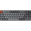 Keychron K6 Hot Swappable Wireless Bluetooth 5.1/Wired Mechanical Gaming Keyboard, 65% Compact 68-Key RGB LED Backlight/Gateron G Pro Blue Switch/Rechargeable Battery Compatible with Mac Windows(Gateron G Pro Brown Switch)