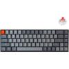 Keychron K6 Hot Swappable Wireless Bluetooth 5.1/Wired Mechanical Gaming Keyboard, 65% Compact 68-Key RGB LED Backlight/Gateron G Pro Blue Switch/Rechargeable Battery Compatible with Mac Windows(Keychron Super Red Switch)