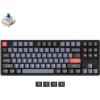 Keychron K8 Pro QMK/VIA Wireless Mechanical Keyboard, Hot-Swappable Aluminum Frame TKL Custom Programmable Keyboard with RGB Backlit, Gateron G Pro Red Switch(Blue Switch)
