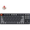 Keychron K8 Wireless Bluetooth/USB Wired Mechanical Keyboard, Hot-swappable Tenkeyless 87 Keys RGB LED Backlit Gateron Brown Switch N-Key Rollover, Aluminum Frame for Mac and Windows(Gateron Red Switch)