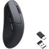Keychron M3 Mini Wireless Optical Mouse, Bluetooth 5.1/2.4 GHz/Wired Gaming Mouse, Programmable PixArt 3395 Sensor with up to 26,000 DPI/ 650 IPS, Lightweight Ergonomic for Windows Mac Linux – Black(Black)