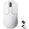 Keychron M3 Wireless Gaming Optical Mouse, Tri-Mode 2.4 GHz/Bluetooth 5.1/Wired, PixArt PAW 3395 Sensor, 4000Hz Polling Rate, 79g Lightweight Programmable Macro Button for Windows PC/Mac – Black(White)