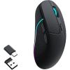 Keychron M3 Wireless Mouse, PAW3395 Sensor with Programmable Macro Button 26,000 DPI Supports 2.4 GHz/Bluetooth 5.1, 79g Ultra-Light Ergonomic Design Up to 70 Hours Using for PC Mac Laptop – Black(Black)